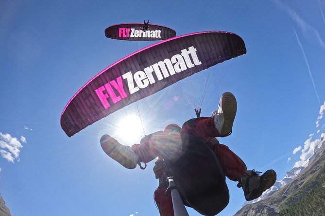 20 to 25 Minute Tandem Paragliding in Zermatt and Matterhorn View - From the FlyZermatt office to the launch site