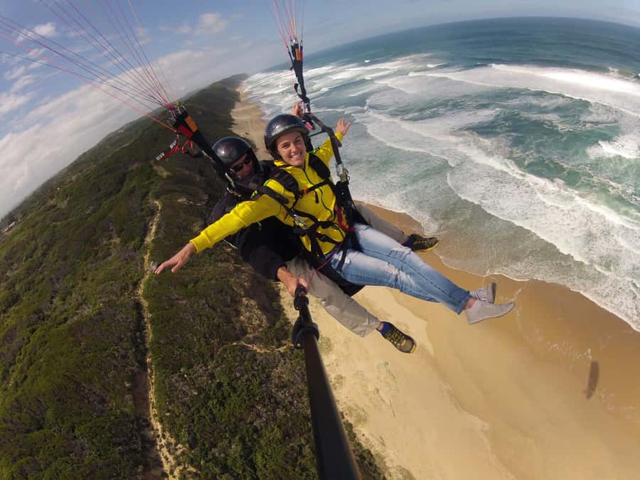 Adventure Tandem Paragliding Flight - What the Garden Route looks like from a paraglider