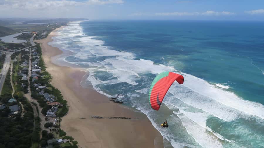 Adventure Tandem Paragliding Flight - Landing and the return from the field