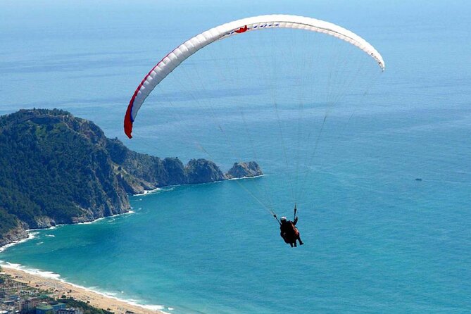 Alanya Paragliding Experience By Local Expert Pilots - Flying above Cleopatra’s Bay