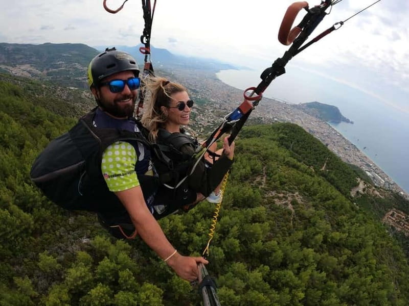 Alanya: Tandem Paragliding Experience with Video Option - Landing at Cleopatra Beach