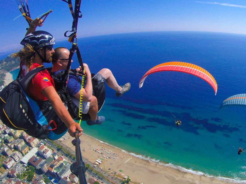 Alanya: Tandem Paragliding with Hotel Pickup - Above Alanya, the view is the main event