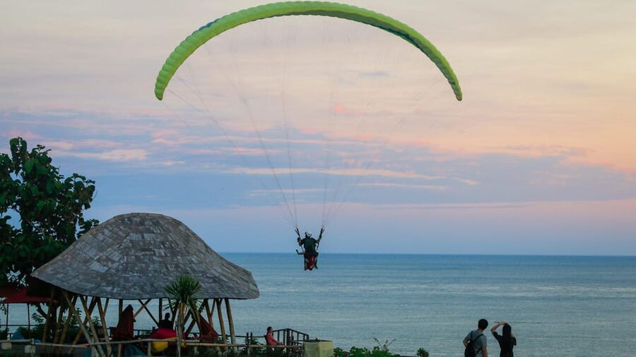 Bali: Nusa Dua Tandem Paragliding with Certified Pilot - The take-off and first minutes in the air