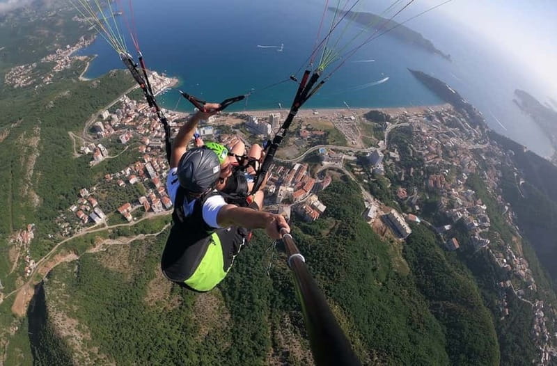 Becici Beach: Tandem Paragliding Flight in Budva Riviera - What the 45-minute schedule really means
