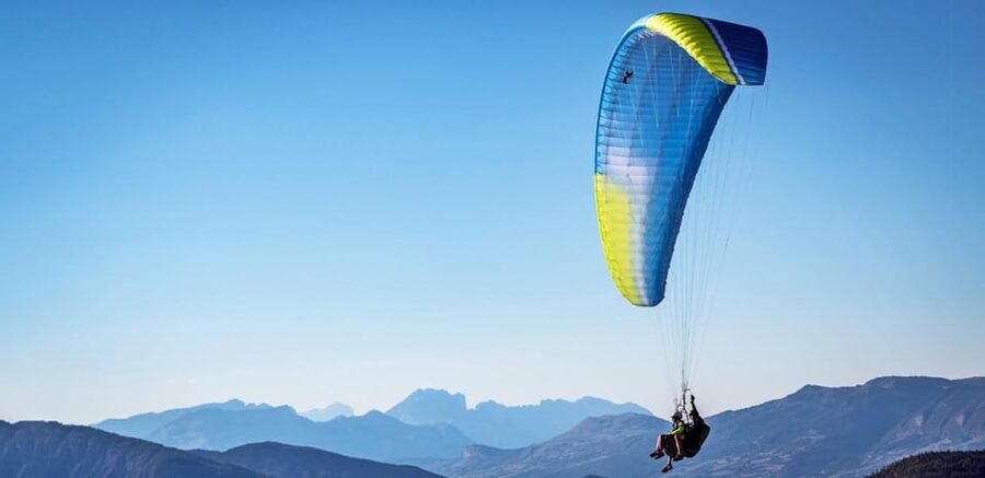 Caminito Del Rey Environment: Tandem paragliding flights - The launch and the first minutes in the air