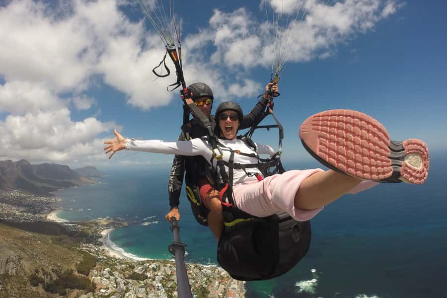 Cape Town: Tandem Paragliding Adventure - Taking off from Signal Hill