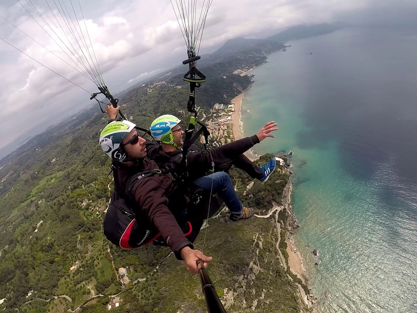 Corfu: Paragliding Tandem Flight Above Pelekas Town - A calm team makes a big difference