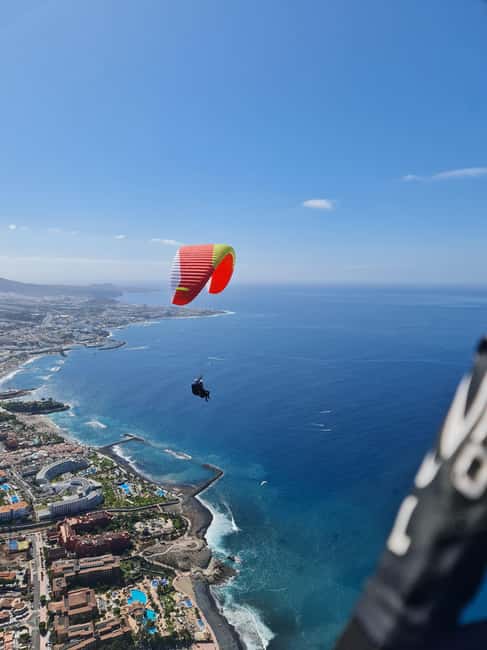 Costa Adaje: Paragliding from 1100m - Incredible landscape! - Landing on La Caleta beach