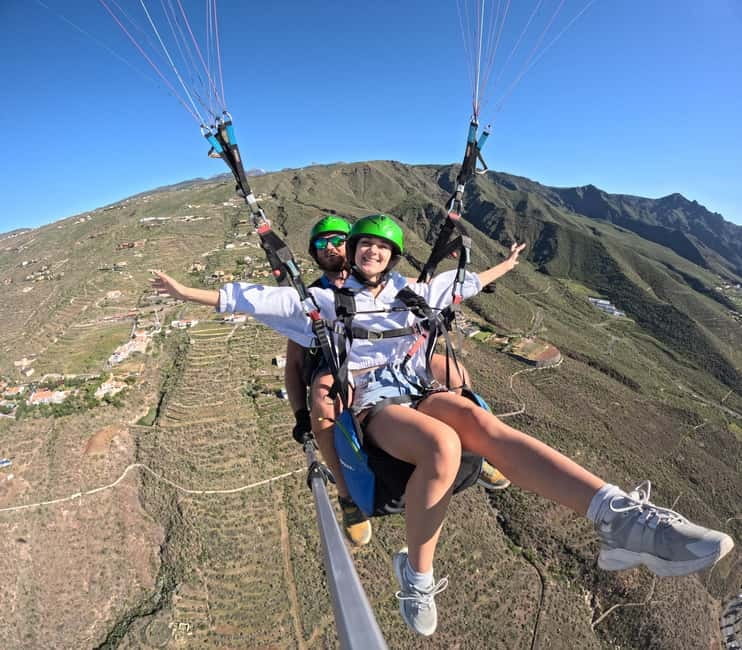 Costa Adeje, Paragliding with pick up service and 5 free photos! - Pickup, meeting points, and group size