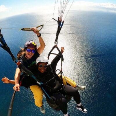 Tandem Paragliding Flight with Pickup