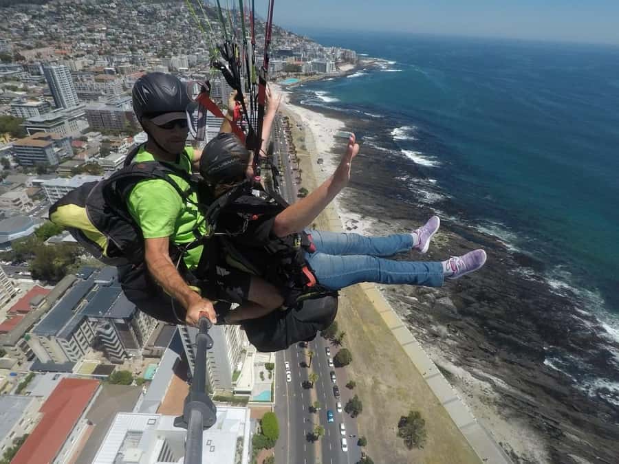 Discover Cape Town Tandem Paragliding - Reaching Signal Hill for the main flight