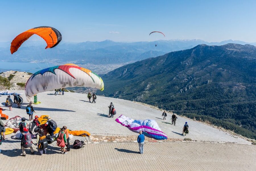 Fethiye: Blue Lagoon Tandem Paragliding w/Photos & Video - The 40-minute ride to Baba Dag
