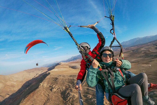 Fly Over Agafay Desert Paragliding with Atlas Mountain Views - The Berber tea finish