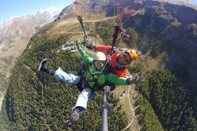 FLYMATTERHORN VIP Paragliding from Zermatt, With Matterhorn View - Landing and returning to Zermatt