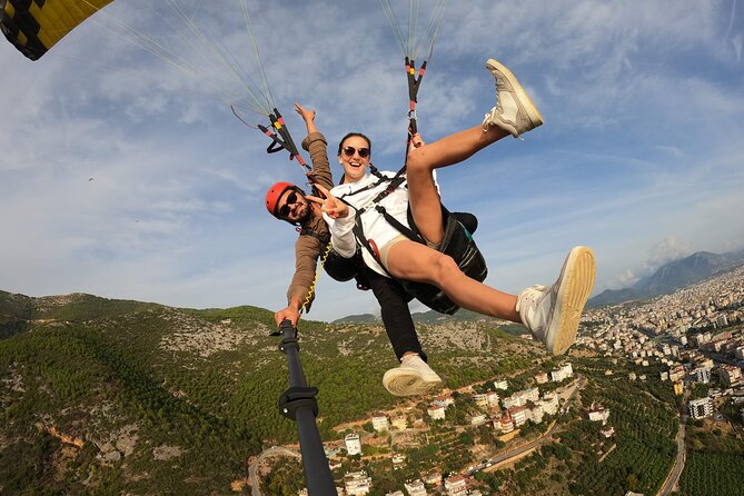 From Antalya Alanya Tandem Paragliding With Beach Visit - The safety briefing and tandem setup