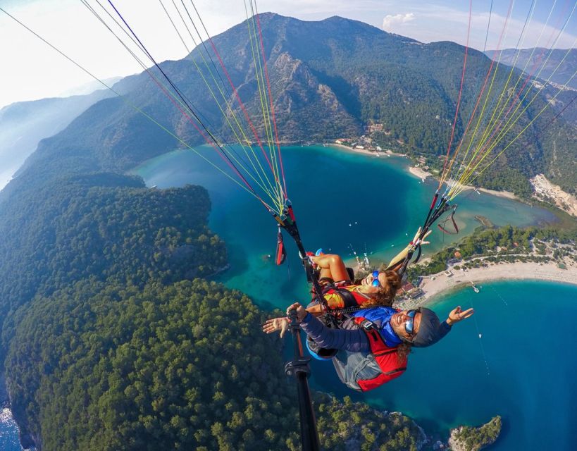 From Dalaman/Sarigerme: Fethiye Tandem Paragliding - Belcekiz Beach Provides the Landing
