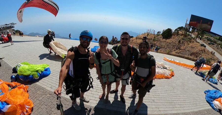 From Fethiye: Oludeniz Paragliding Trip with Transfer - The 30-minute climb up Babadağ