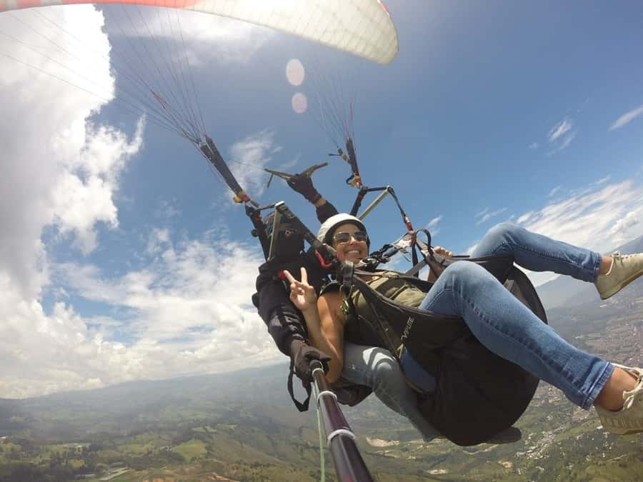 From Medellín: Paragliding Tour with GoPro Photos & Videos - The climb to the launch point