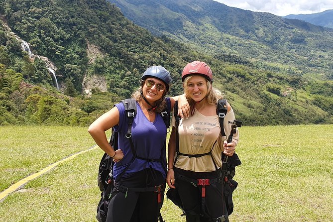 Fun RAFTING + Awesome PARAGLIDING over giant waterfalls from MEDELLIN - Paragliding above waterfalls and canyons