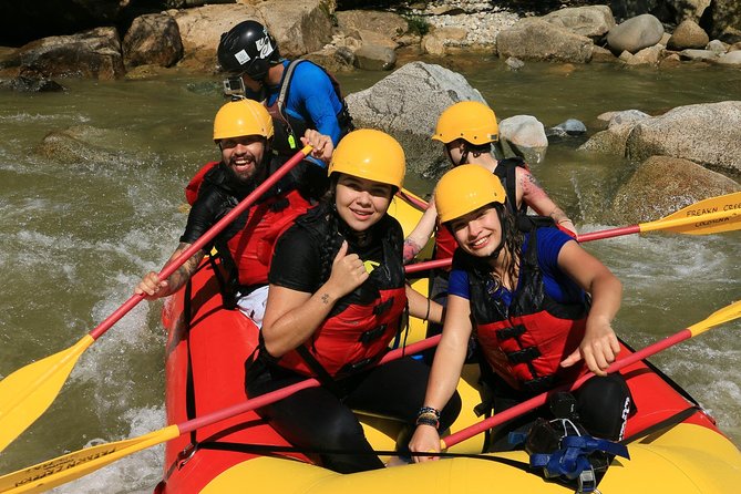 Fun White Water Rafting (Optional Paragliding) Private Tour from Medellin - The mid-river snack stop