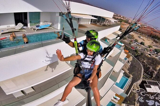 GOLD paragliding flight including videos/photos, t-shirt and a bottle of Cava - The views over Tenerife and the Atlantic
