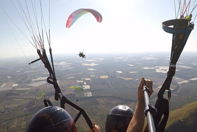 Half day private paragliding adventure in Rome - PETER PAN FLIGHT - The safety briefing and equipment setup