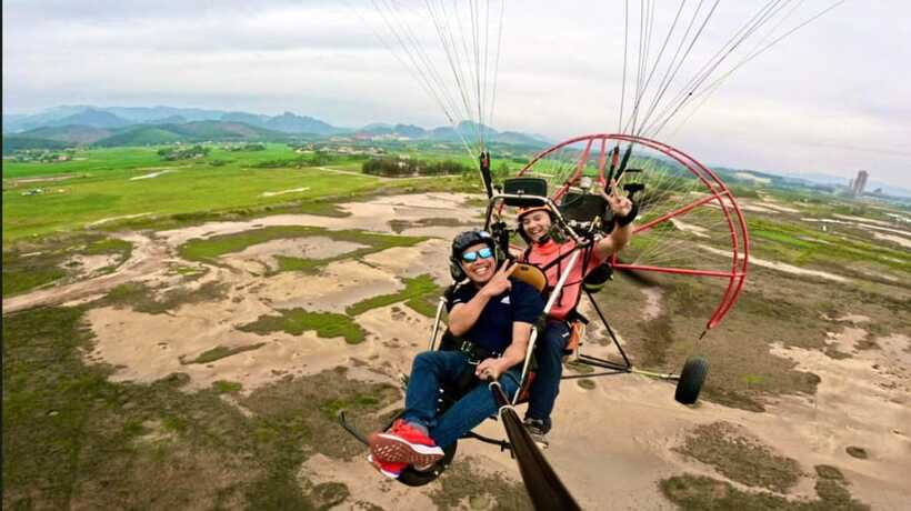 Halong Sky Tour: Powered Paragliding - The 30-minute briefing and airfield preparation