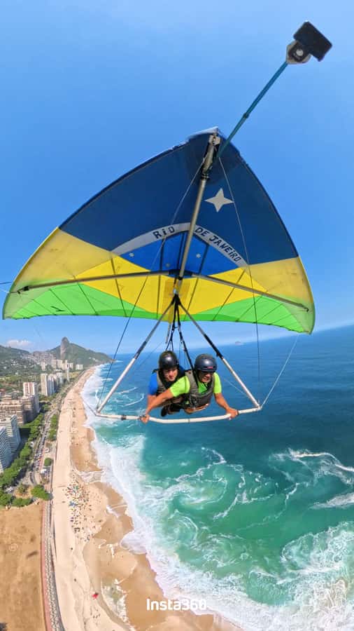 Hang gliding flight in Rio de Janeiro - From the flying club to Pedra Bonita