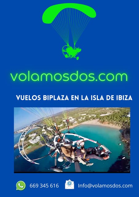 Ibiza: 25min Motorized Paragliding Flight - The daytime route toward Santa Eulalia