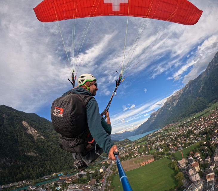 Interlaken: Paragliding Tandem High Flight - The takeoff: a short burst of courage