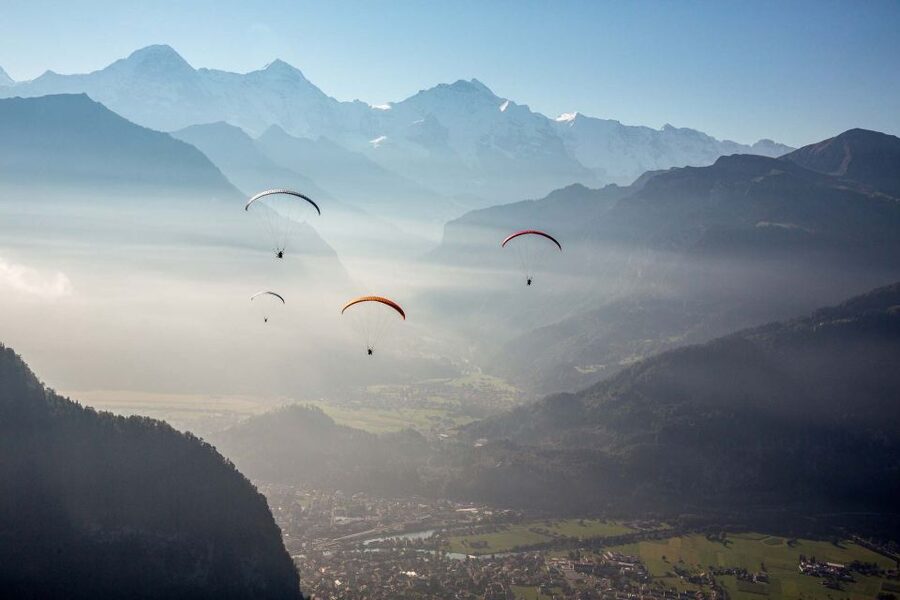 Interlaken: Tandem Paragliding Flight with Pilot - What you see above Lake Thun