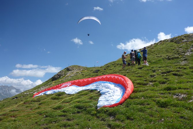 Klosters Tandem Paragliding Flight from Gotschna - Meeting at Gotschna Cable Cars Station
