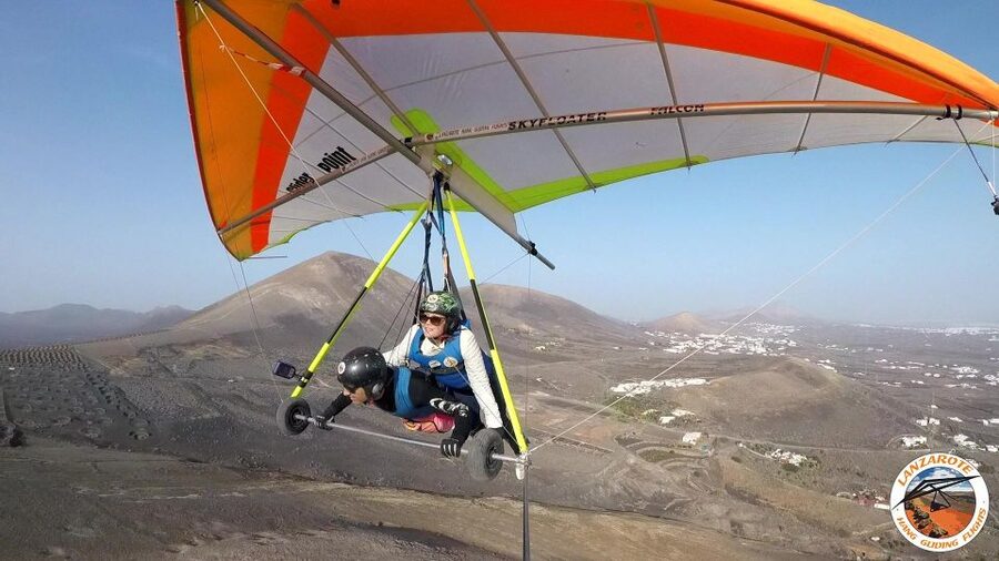 Lanzarote Hang Gliding Tandem Flights - How the flight begins