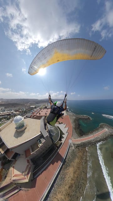 Las Palmas: tandem paragliding flights for everyone - Take-off near Ladera Alta