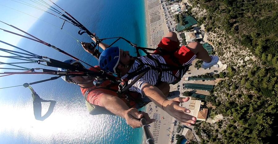 Lefkada paragliding tandem flighs/ Kathisma beach - What the Kathisma Flight Is Really Like