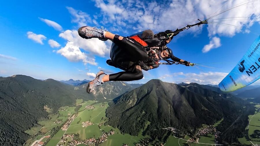 Lenggries: Tandem Paragliding Flight - The landing near the cable car keeps things easy