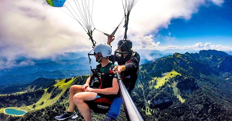 Lenggries: Tandem Paragliding Flight - Takeoff is quick, but it is the moment to focus