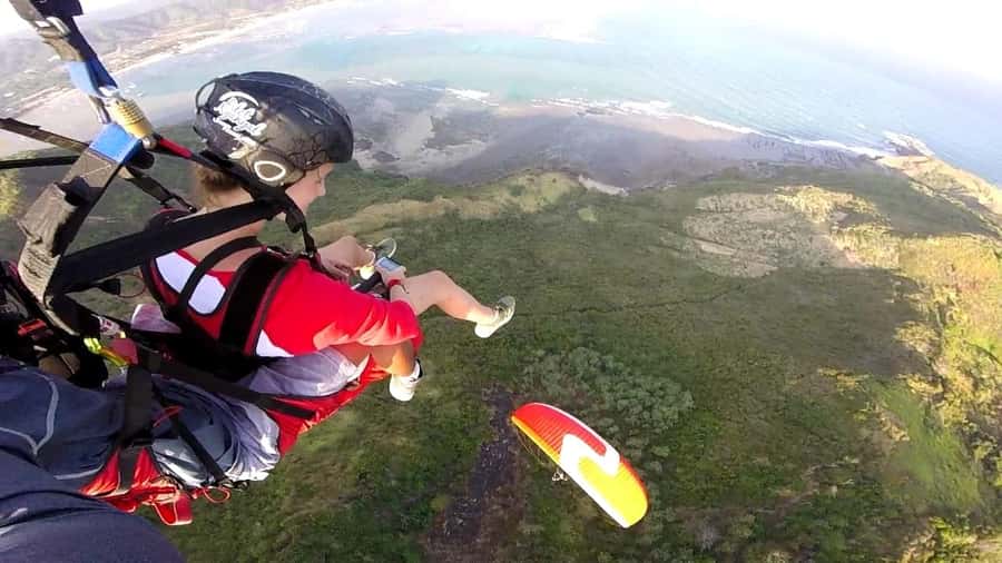 Lombok : Tandem Paragliding with Pilot & Beach Tour - The morning flight over Kuta Mandalika