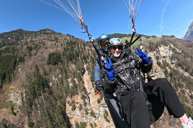 Lucerne: Paragliding Tandem Flights - Landing and the walk back