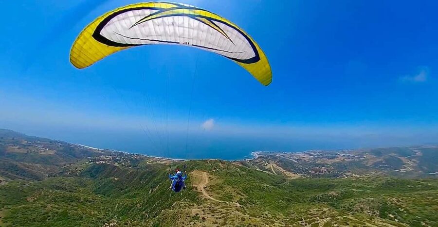Malibu Hills to Beach: Tandem Paragliding Flight Adventure - Landing on Malibu beach
