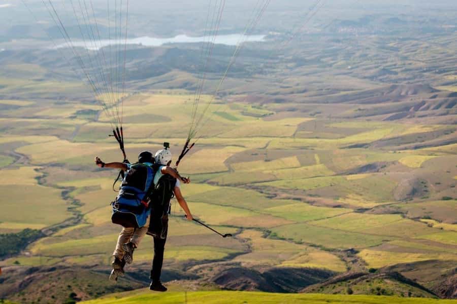 Marrakech: Paragliding over Agafay Desert & Atlas Mnt Views - The safety briefing and first steps into the air