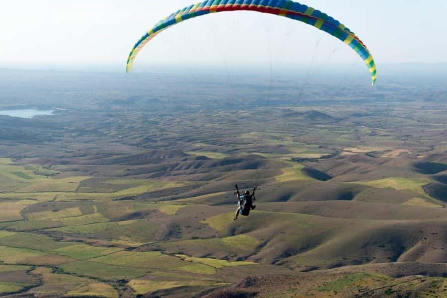 Marrakech: Paragliding over Agafay Desert & Atlas Mnt Views - Tea, sweets, and the GoPro video