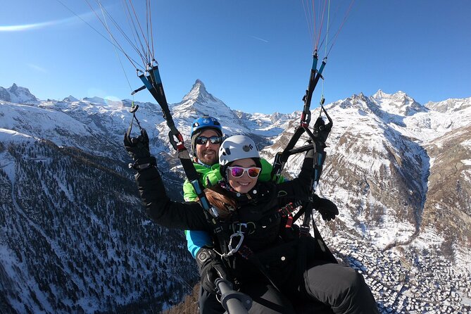 Matterhorn Paragliding flight in Zermatt (20-25min) - The Matterhorn from a completely different angle