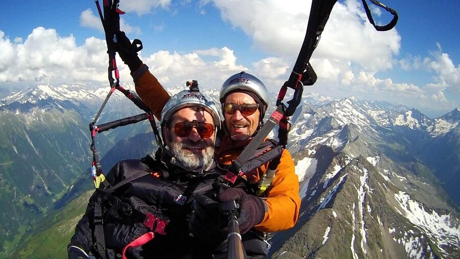 Mayrhofen: Paragliding Flight Experience Over Mountains - Safety briefing and harness fitting