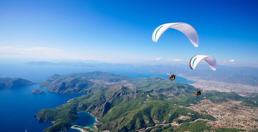 Ölüdeniz: Fethiye Tandem Paragliding w/ Hotel Pickup - The safety briefing and equipment