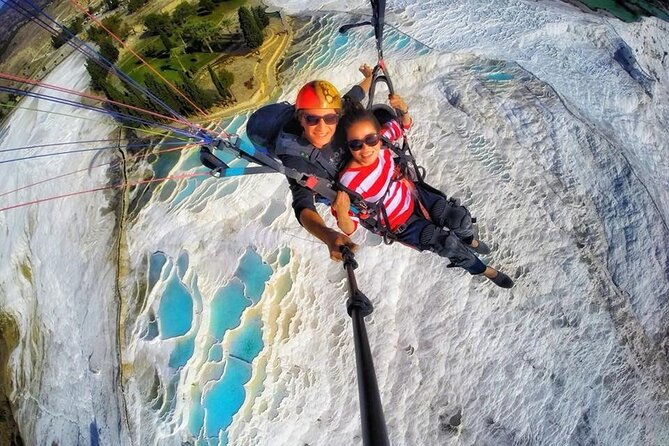 Pamukkale Paragliding Tour - Leaving Pamukkale by air-conditioned car