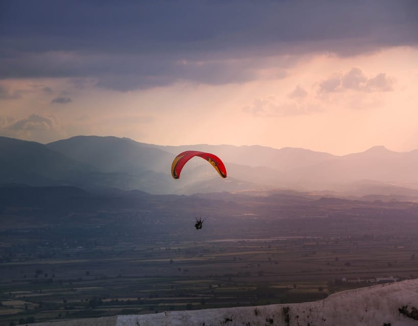 Pamukkale: Tandem Paragliding with Ancient Hierapolis Views - The safety briefing and tandem setup