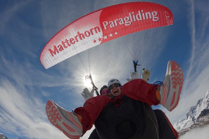Panoramic Paragliding Flight in Zermatt Matterhorn (15-20min) - Taking off beneath the Matterhorn