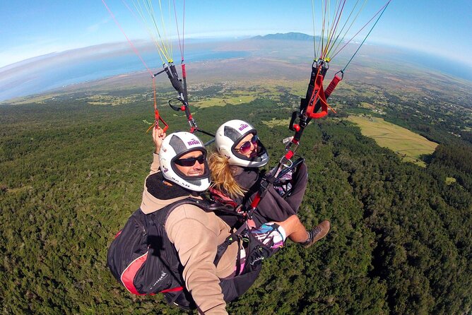 Paraglide Maui's 1K Tandem Paragliding Experience - The 1K glide and Maui views