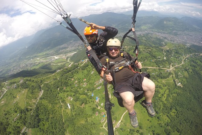 Paragliding - Waiting at the shared takeoff area